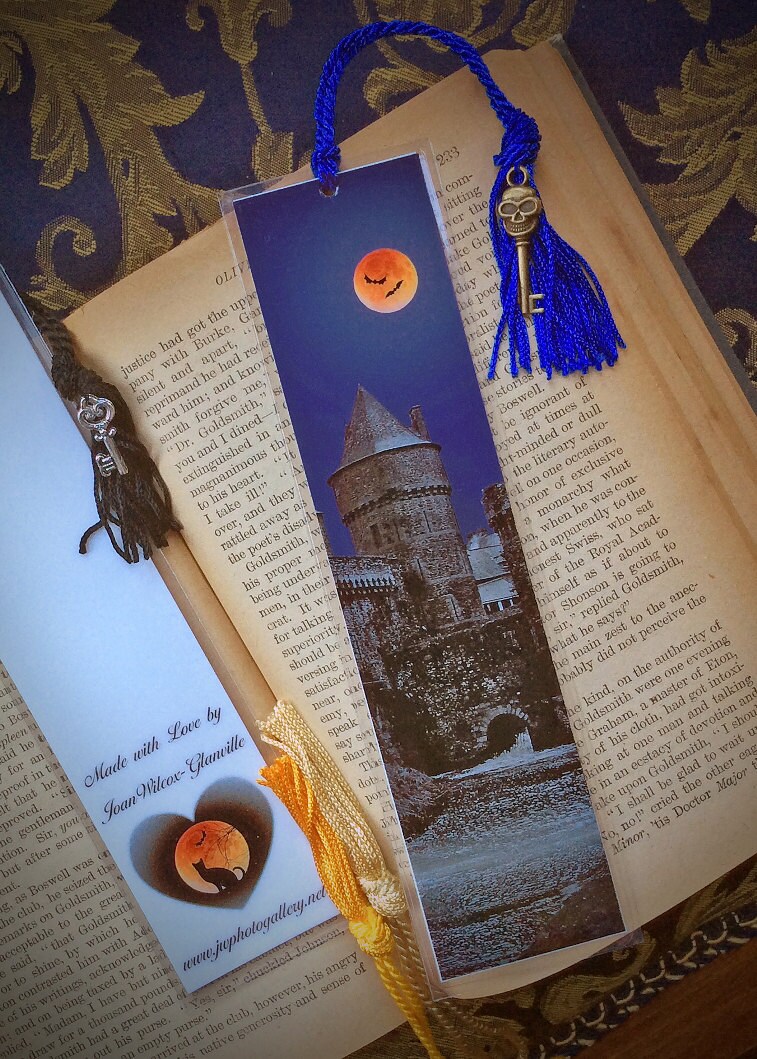 Spooky Gothic Château de Fougères French Castle Halloween Scary Brittany France 10th Century Fine Art Photography Photo Laminated Bookmark