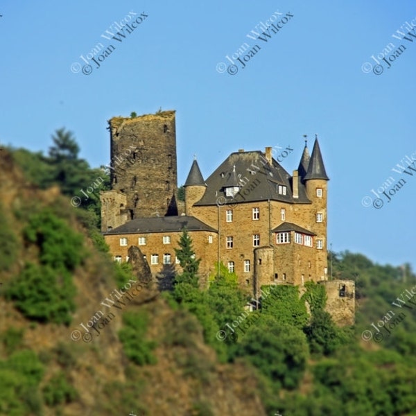 Burg Katz Castle on the Rhine River St. Goarshausen Germany Fine Art Photography Photo Print