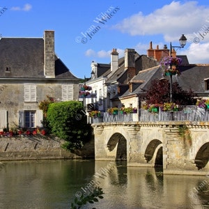 Beautiful Spring Summer Town of Azay-le-Rideau Loire Valley France Fine Art Photography Photo Print