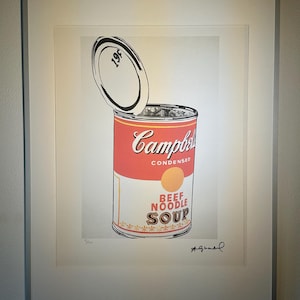 Andy Warhol "CAMPBELLS SOUP" Limited Edition - Numbered - Certificate