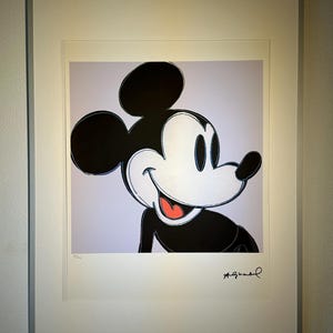 アンディ・ウォーホル 「ミッキーマウス」絵画 リトグラフ Amazon.co.jp: Andy Warholサイン&ハンドナンバー付き限定版