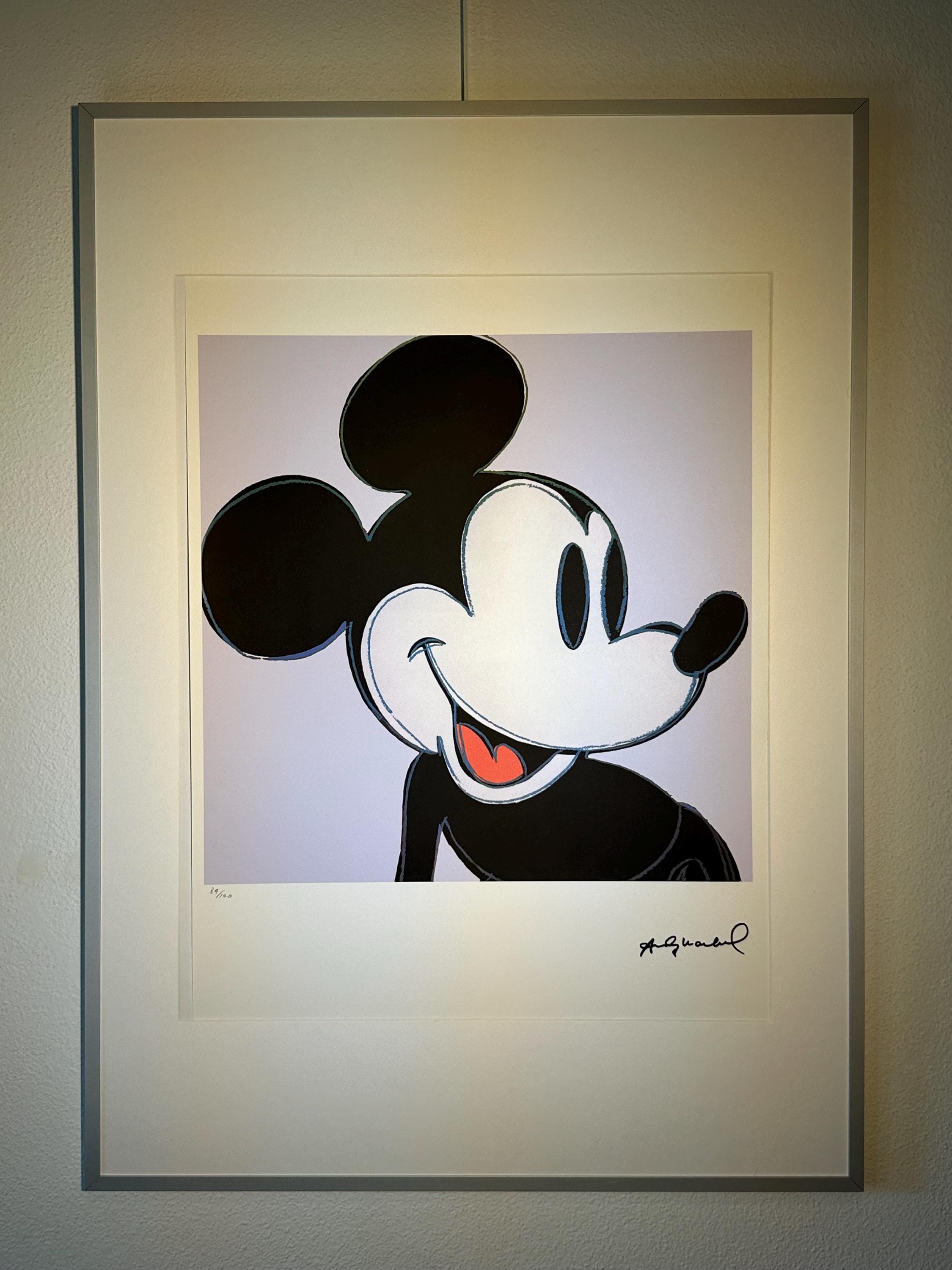 アンディーウォーホル ミッキーマウス リトグラフ 100枚限定 COA 証明