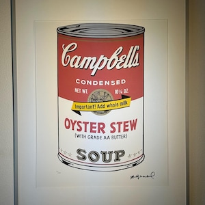 Andy Warhol "CAMPBELLS SOUP" Limited Edition - Numbered - Certificate