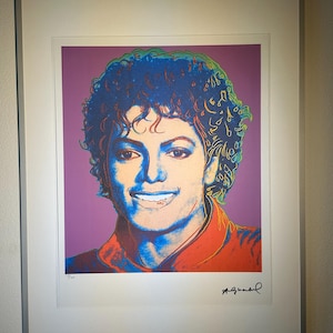 Andy Warhol &quot;Michael Jackson&quot; Limited Edition - Genummerd - Certificaat