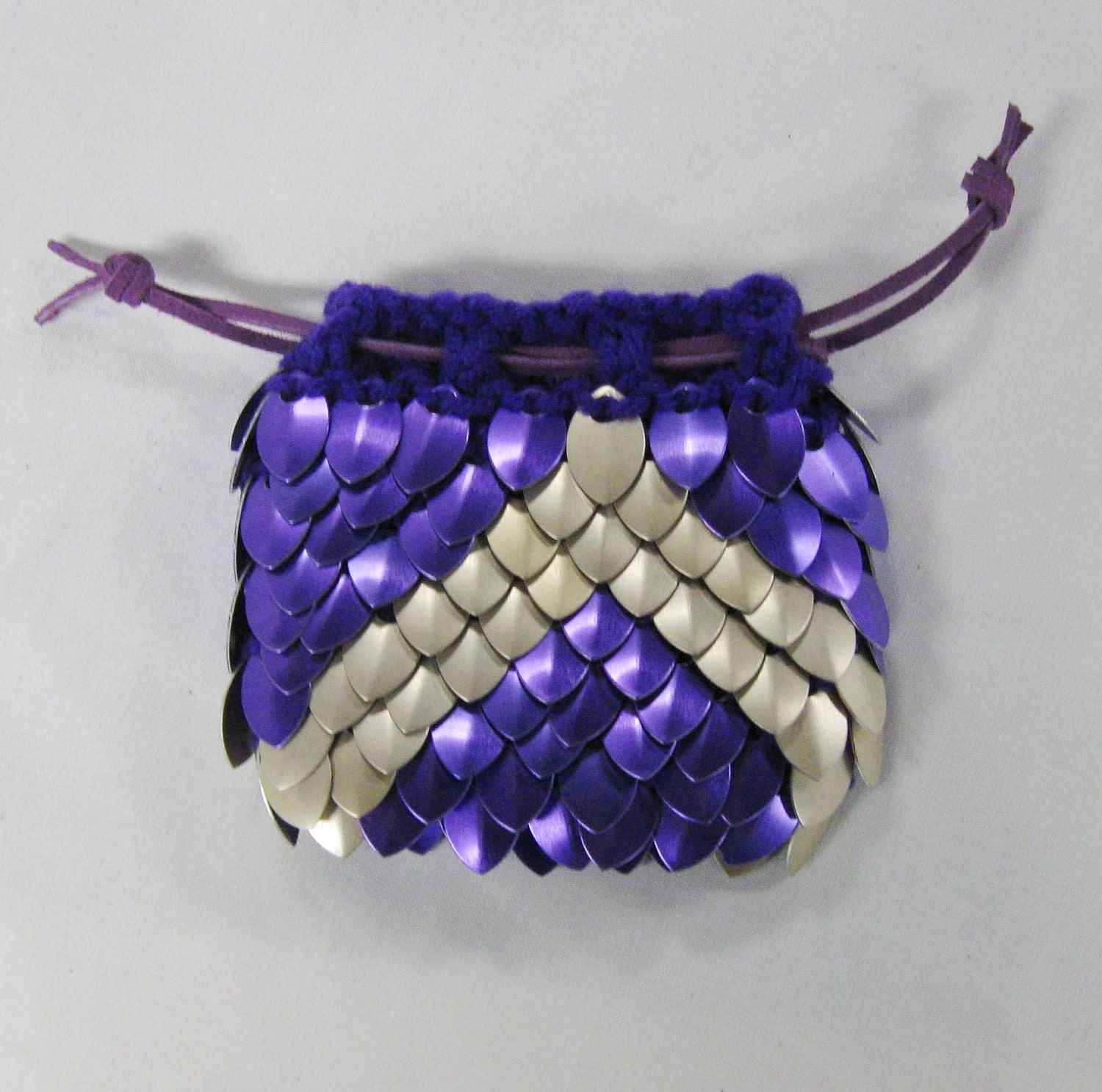 Scalemail Dice Bag in knitted Dragonhide Armor by | Etsy