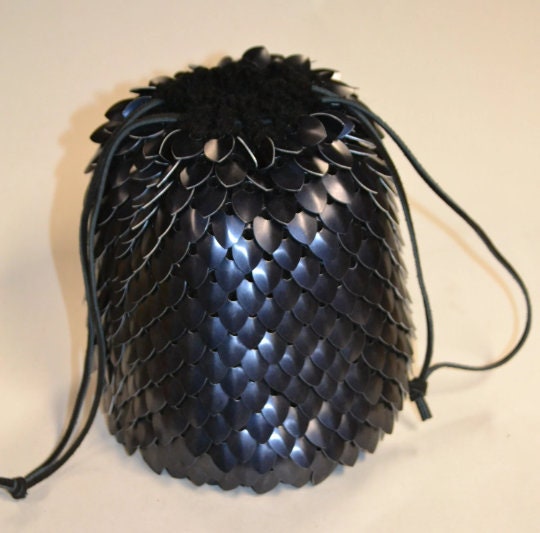 Colossal Scalemail Dice Bag of Holding Knitted Dragonhide