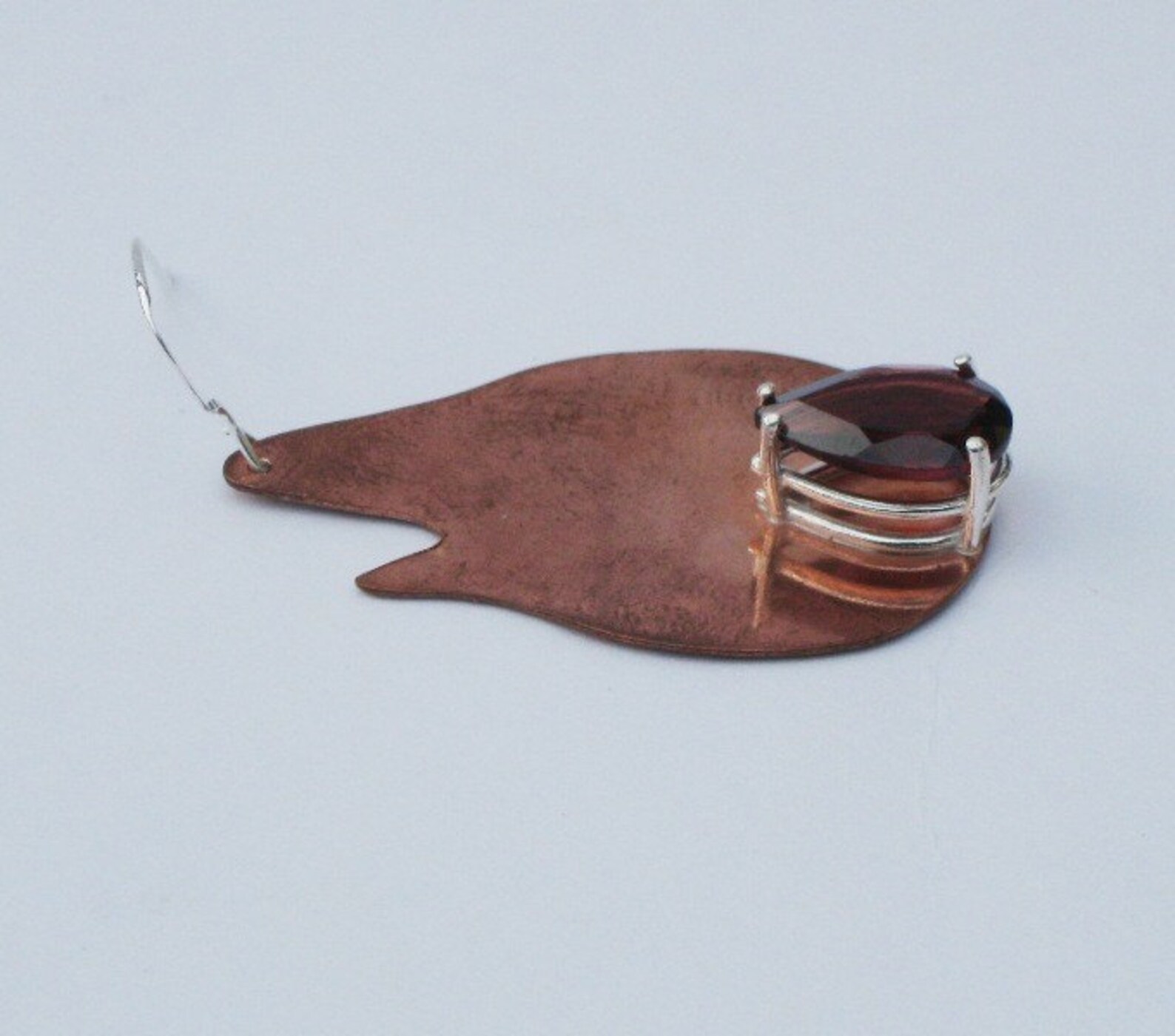 Copper Earrings Flame Etsy