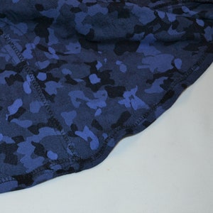 Camouflage Hood and Mantle in Blue and Black - Etsy