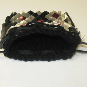 Scalemail Dice Bag in knitted Dragonhide Armor Reptile image 5