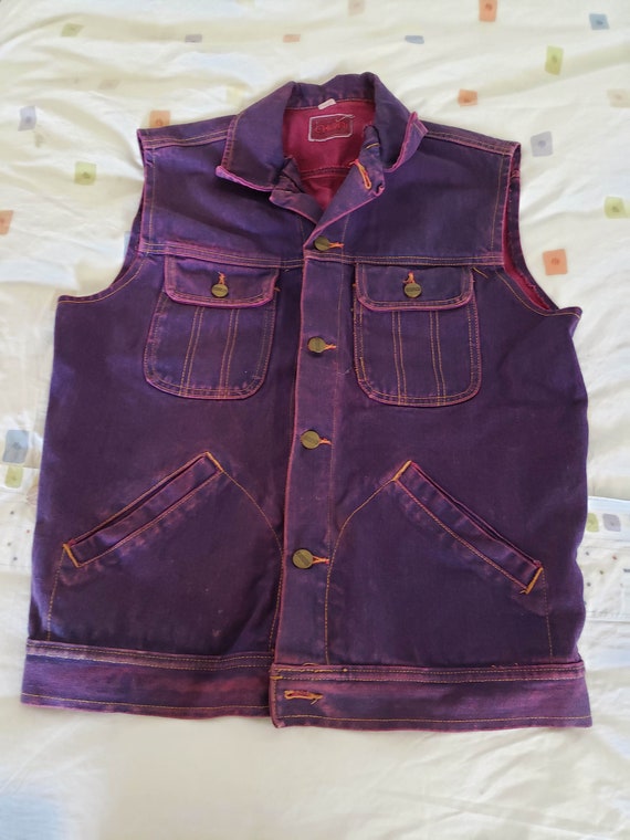 VINTAGE stone washed VEST - image 1