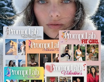 Inhalt Styling Workbook | 160 Ideen für visuelle Ideen (Digital PDF Guide), AI Photo Prompts