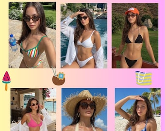 20 Bikini Woman AI Proms | Strandinhalt (Digitaler Download)