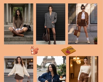 35 Herbst AI Fotoaufführungen | Lifestyle Content, AI Influencer (Digitaler Download)
