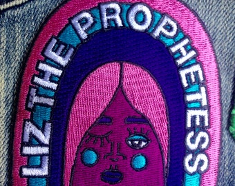 Purple Rainbow Iron-On Patch Liz the Prophetess Emblem Badge