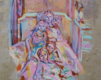 The Virgin Suicides - The Lisbon Sisters 8.5in x 11in Art Print