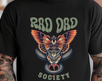 Rad Dad Society T-Shirt, Cool Dad Club, Dad Life Tee, First Fathers Day Present, Dad of Girls, Papa Of Boys, Gift For Husband, Daddy T-shirt