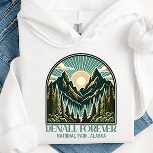 Denali Forever Shirt, Hiking Shirt, Travel Shirt, Camping Shirt, National Park Shirt, Alaska Camping Shirt, Alaska Shirt, National Park