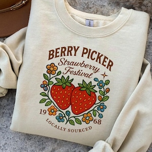 Berry Picker Shirt, Strawberry Festival Shirt, Native Berry Beadwork Shirt, Indigenous Berry Festival Shirt, Indigenous Owned, Native TShirt