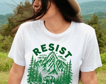 Protect National Parks Resist Shirt, Resist ALT US National Park Shirt, Resist Save Our Parks Shirt, Parks Over Profits Shirt, Outdoors Tee