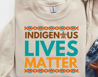 Chemise Indigenous Lives Matter, Chemise Turtle Island, Native Lives Matter, Fierté autochtone, Chemise MMIW, Chemise autochtone, Pull autochtone