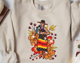 Indigenous Woman Ribbon Skirt Shirt, Indigenous Floral Sweater, Kids Indigenous Shirt, Toddler Native Shirt, Indigenous Flowers Hoodie