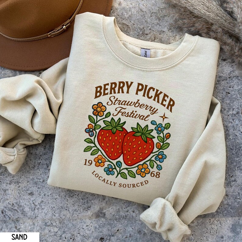 Berry Picker Shirt, Strawberry Festival Shirt, Native Berry Beadwork Shirt, Indigenous Berry Festival Shirt, Indigenous Owned, Native TShirt