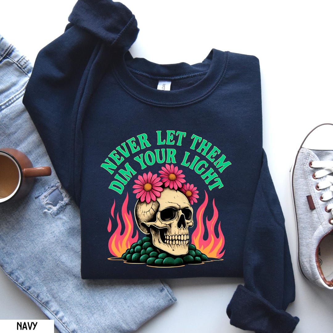 Never Let Them Dim Your Light Shirt, Inspirational Mental Health Design ...