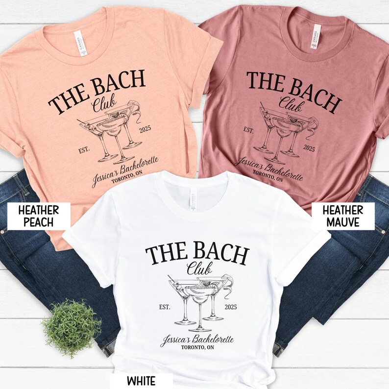 Custom Bachelorette Shirt, Custom Location Bachelorette Party T-Shirt, Social Club Bachelorette Tshirt, Bridal Party Gifts, Bach Club Tee