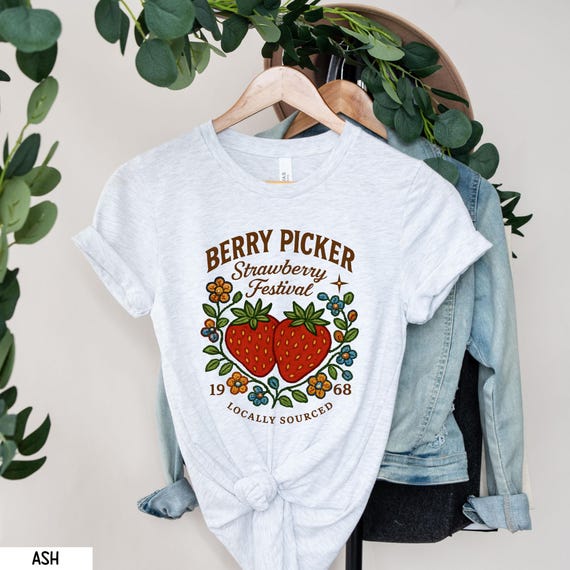 Berry Picker Shirt, Strawberry Festival Shirt, Native Berry Beadwork Shirt, Indigenous Berry Festival Shirt, Indigenous Owned, Native TShirt