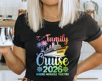 Custom Family Cruise 2026 Shirts, Family Cruise Shirt, Custom Cruise Squad Group Shirt for 2026 Season, Custom Family Cruise Shirts, Cruise