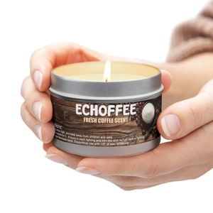 Fresh Coffee Tin Candles, Coffee Candle, fresh coffee scent, coffee scent, Soy Wax, Hand Poured in USA, Tin Candle, coffee lover, gift ideas