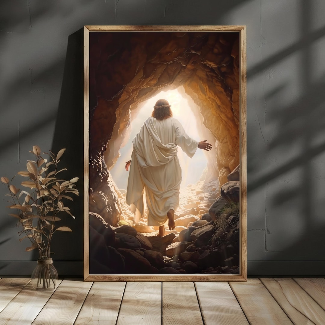 Resurrection Jesus Christ Painting, Easter Christian LDS Wall Art ...