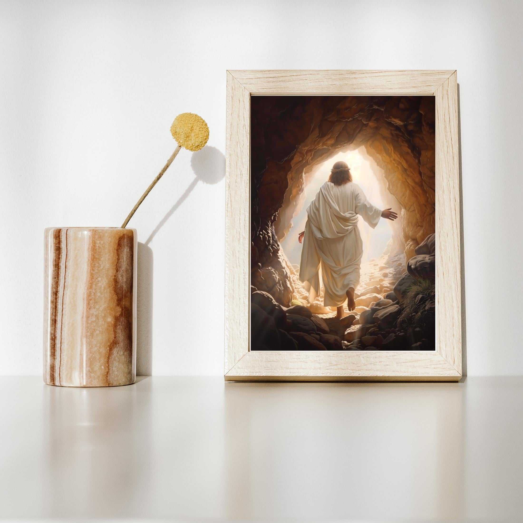 Resurrection Jesus Christ Painting, Easter Christian LDS Wall Art ...