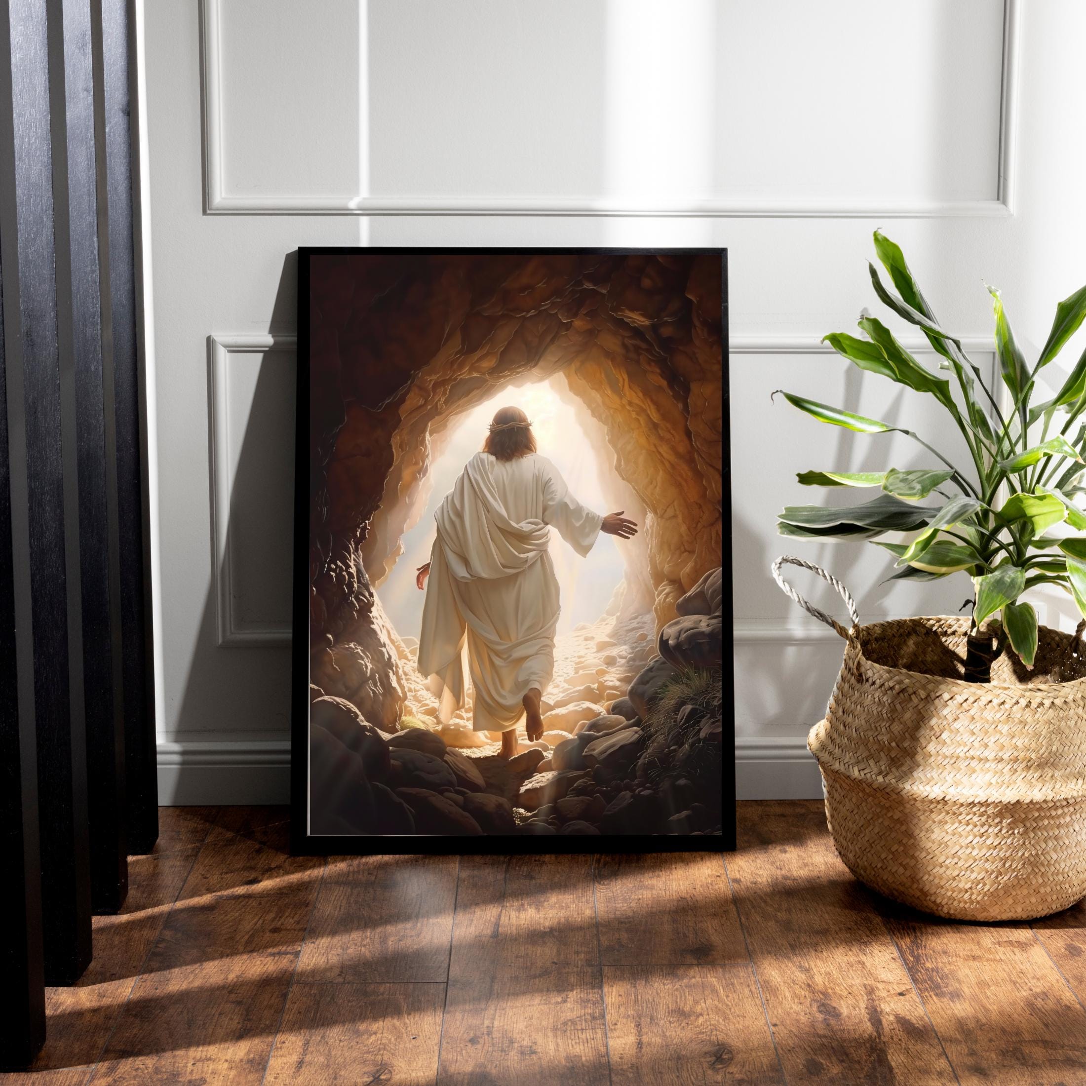 Resurrection Jesus Christ Painting, Easter Christian LDS Wall Art ...