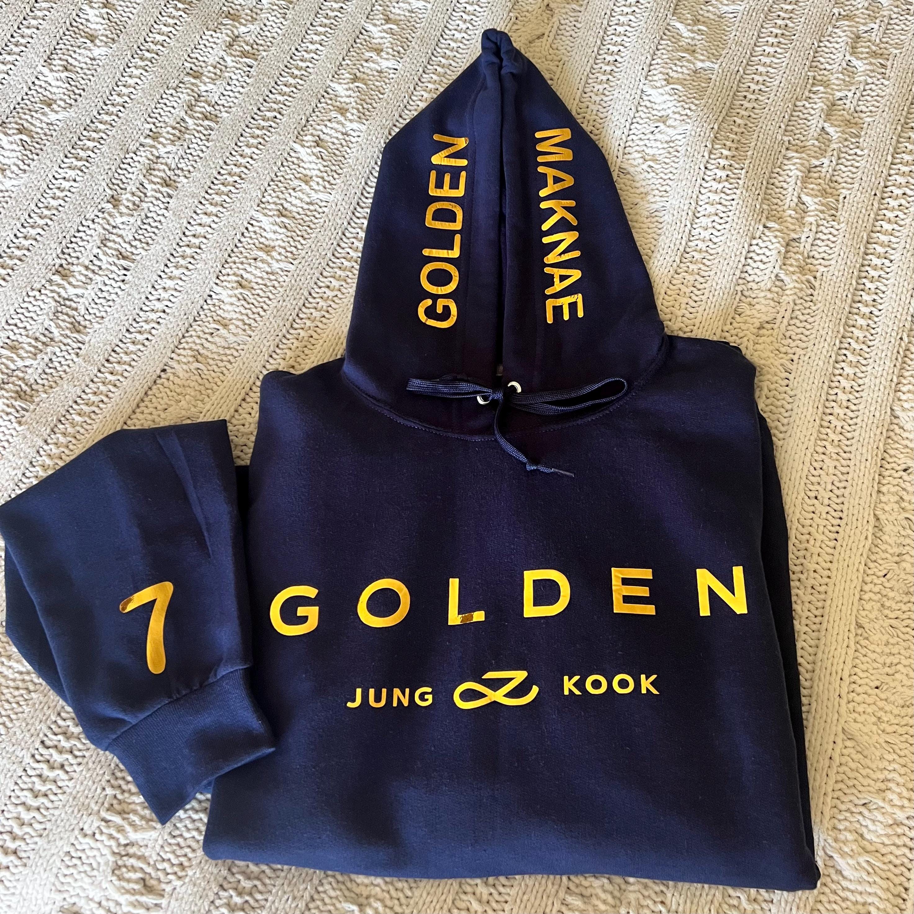Jungkook Golden Hoodie - Etsy