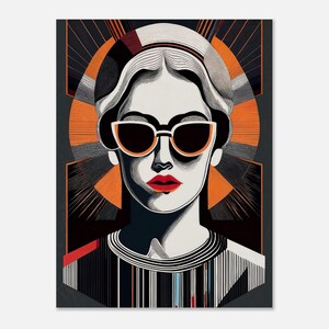 Poster su carta opaca premium - serie "Solar Icon: A Modern Ode to Glamour".