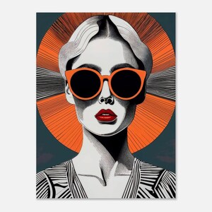 Poster su carta opaca premium - serie "Solar Icon: A Modern Ode to Glamour".