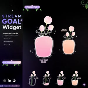 Tulip Blumentopf Prima Widget: Streamlabs & Stream Elements Overlay