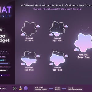 #goalwidget #goalwidgettwitch #goalwidgetstream #stargoalwidget #chatwidget #chatwidgettwitch #chatwidgetobs #chatwidgetstar #streamelements #twitchchatwidget  #chatwidgetstream #chatwidgetminimal #streamwidget #lilypadchat #stargoal #cosmicchat #vtubersassets