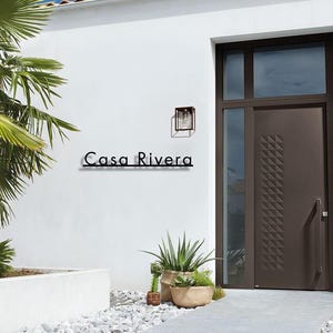 Custom Metal Sign | Custom House Name Sign | Villa Name Sign | House Number | Address Plaque | House Plaque | Metal Sign | Housewarming Gift