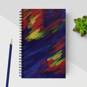 Spiral Notebook, Dotted Notebook, Personal Journal, Spiral Bind Journal, Handmade Notebook, Aesthetic Blank Notebook, Daily Notebook