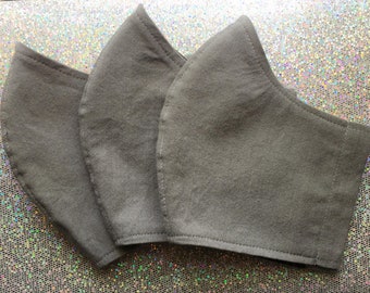 Adult Fabric Face Masks - Gray