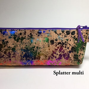 Cork Leather Zip Pencil Case image 5