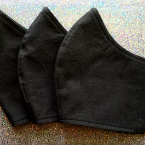 Adult Fabric Face Masks - Black