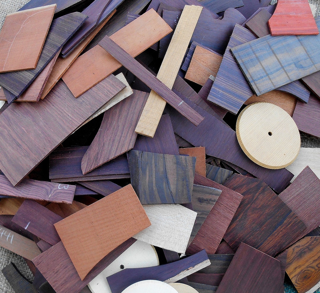 Exotic Wood Scraps for Jewelry Making, Crafts, Woodworking, Small Flat Rate Box, Reclaimed