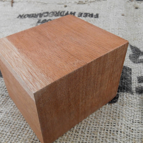 Mahogany Wood Block, Woodworking, Carving and craft projects, wood turning, African Mahogany