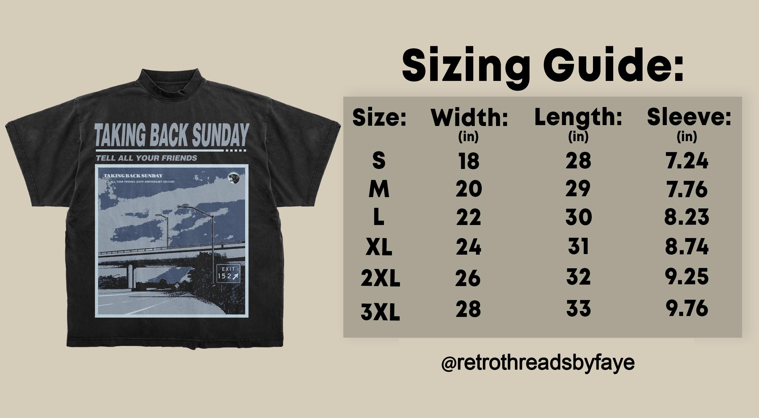 TAKING BACK SUNDAY Shirt, Taking Back Sunday, Taking Back Sunday 