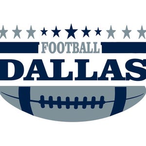 Dallas Football Inspired Design for Printing, Cutting and Sublimation & - Svg, Eps, Png, Dxf, Cricut, Silouhette
