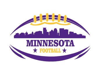 Minnesota Football Design Fan art Perfect for Printing, Cutting and Sublimation & - Svg, Eps, Png, Dxf, Cricut, Silouhette