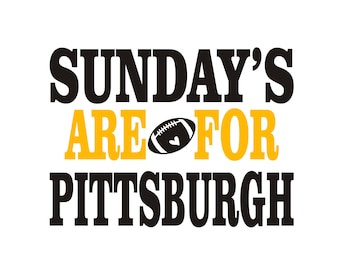 Pittsburgh Football SVG: Cricut, PNG, EPS, Dxf (digitaler Download)